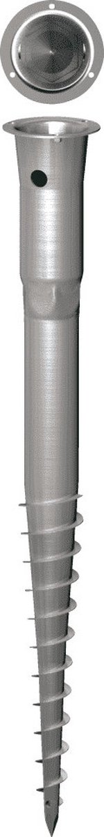 Grondschroef voor paal, lengte 800 mm