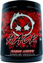 Hack Energy Raging Cherry - Gaming fuel - Suiker Vrij - Gaming Drink - Rode Kersensmaak - Bewezen Ingrediënten - 40 servings