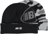 Banlieue Reversible Dept.22 Beanie - Clan de Banlieue Muts - Black