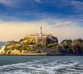 De gevangenis van Alcatraz in de San Francisco Bay - Fotobehang (in banen) - 250 x 260 cm