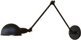 Dakta® Wandlamp | Leeslamp | Hanglamp | Lamp | Industriële Lamp | Verstelbaar | Retro | Ijzer | Zwart