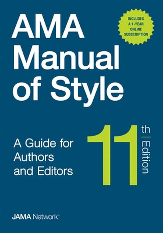 AMA Manual of Style: A Guide for Authors and Editors - Hardcover/Online Bundle Package