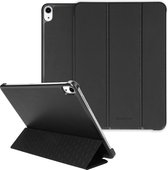 Selencia Nuria Vegan Lederen Trifold Book Case iPad Air (2022 / 2020) tablethoes - Zwart