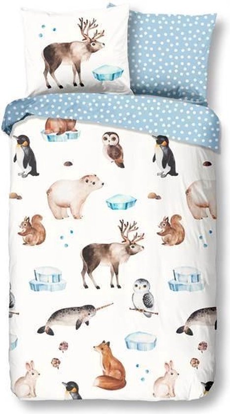 Housse de couette enfant Good Morning – 5586-P – Dauphin – 140 x 200/220 cm – Bleu