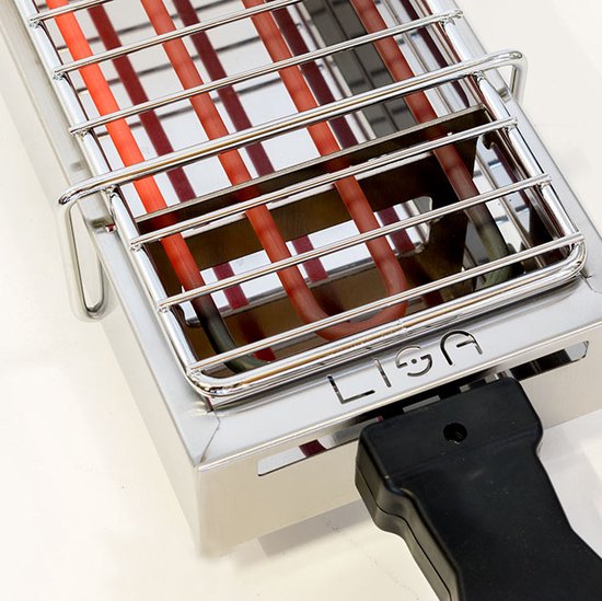 Spiedini ElectroGrill 1800 - Elektrische grill/bbq (met rooster) voor binnen, voor het grillen/barbecuen van saté, arrosticini of spiesjes - 1800 Watt - Materiaal: rvs van Spiedini — afbeelding 4