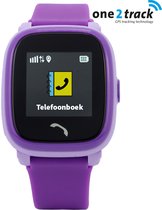 One2track Connect Play - GPS telefoonhorloge voor kinderen - Paars - GPS met belfunctie - GPS horloge Kind