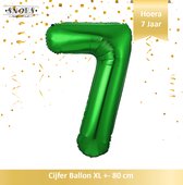 Cijfer Ballon 7 Jaar * Hoera 7 Jaar Snoes * 80 cm Verjaardag Nummer Ballon Groen * Snoes * Verjaardag Versiering * Kinderfeestje * Groen * Green * Hoera 7 Jaar* Verjaardag 7 jaar