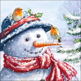 Ambiente - Servetten - 33 x 33 cm - Keeping Company - Kerst - Sneeuwpop
