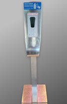 Contactloze Desinfectiezuil Zwart - Automatische Dispenser met Sensor - Geschikt voor Hand Gel - Mobiele Desinfectie Paal / Ontsmettingszuil