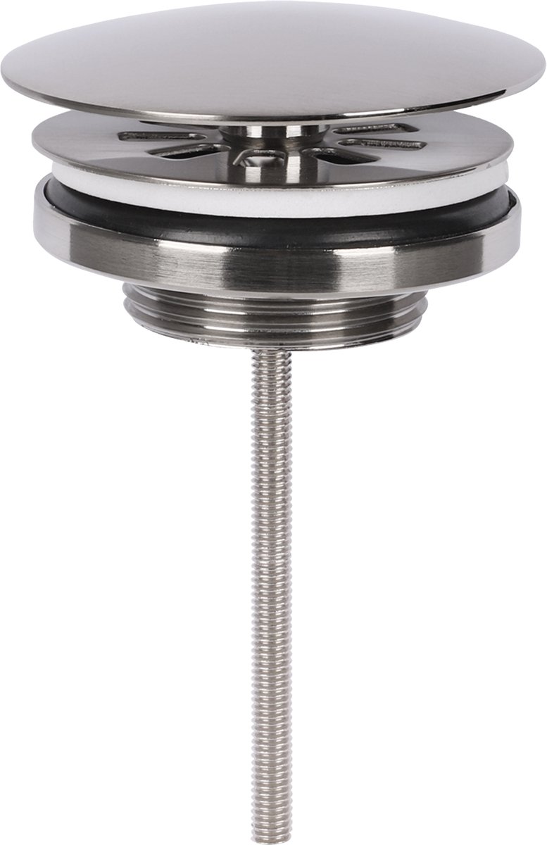Differnz Afvoerplug Mat Chroom â€“ Always open â€“ Ã˜ 72 mm â€“ met schroef