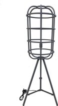 KLIMliving Toopua - Vloerlamp Woonkamer - 145 cm - Ø50cm - Staande lamp Industrieel - Vloerlamp Woonkamer - Vloerlamp Industrieel - Metaal - E27 - Vloerlamp Grijs