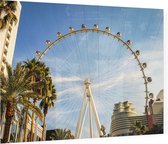 Het grote reuzenrad van Las Vegas vanuit hotel The Linq - Foto op Plexiglas - 60 x 40 cm