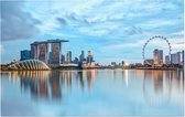 Marina Bay Sands Hotel in de skyline van Singapore - Foto op Forex - 45 x 30 cm