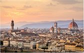 Skyline van Florence in Toscane, Italië,  - Foto op Forex - 120 x 80 cm