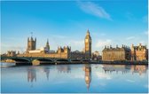 Big Ben en het Westminster parlement in zomers Londen - Foto op Forex - 45 x 30 cm