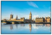 Big Ben en het Westminster parlement in zomers Londen - Foto op Akoestisch paneel - 225 x 150 cm