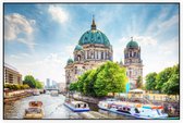 De Berliner Dom op het Museumeiland van Berlijn - Foto op Akoestisch paneel - 225 x 150 cm