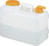 Relaxdays jerrycan met kraan - water jerrycan - watertank voor drinkwater - waterreservoir - 15 Liter