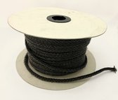 Cordon de poêle Fetimex Keramab résistant à la chaleur - Résistant à 600 °C - Poêle à bois - diamètre 9 mm noir - Prix au m
