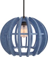 DECOBEL | DECO-VILT | Knikker | Maat L | Hanglamp - E27 - Woonkamer - Eetkamer - Duurzaam - Petfles - Industrieel | Licht Blauw 14