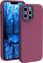 iPhone 13 Pro hoesje - iPhone 13 Pro hoesje Siliconen Wine Rood - iPhone 13 Pro case - hoesje iPhone 13 Pro - iPhone 13 Pro Silicone case - hoesje - Nano Liquid Silicone Backcover