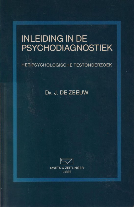 Inleiding in de psychodiagnostiek - cover