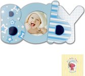 Fotolijst Baby blauw - kraamkado voor jongen - Baby fotolijst