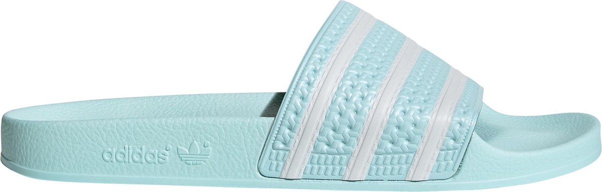 adidas Slippers Maat 37 Unisex lichtblauw wit bol