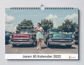 Jaren 50 kalender 2023 | 35x24 cm | jaarkalender 2023 | Wandkalender 2023