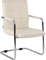Bureaustoel - Voor Volwassenen - Bureaustoelen -  Modern - Beige - Metaal - 57 cm x 64 cm x 89 cm