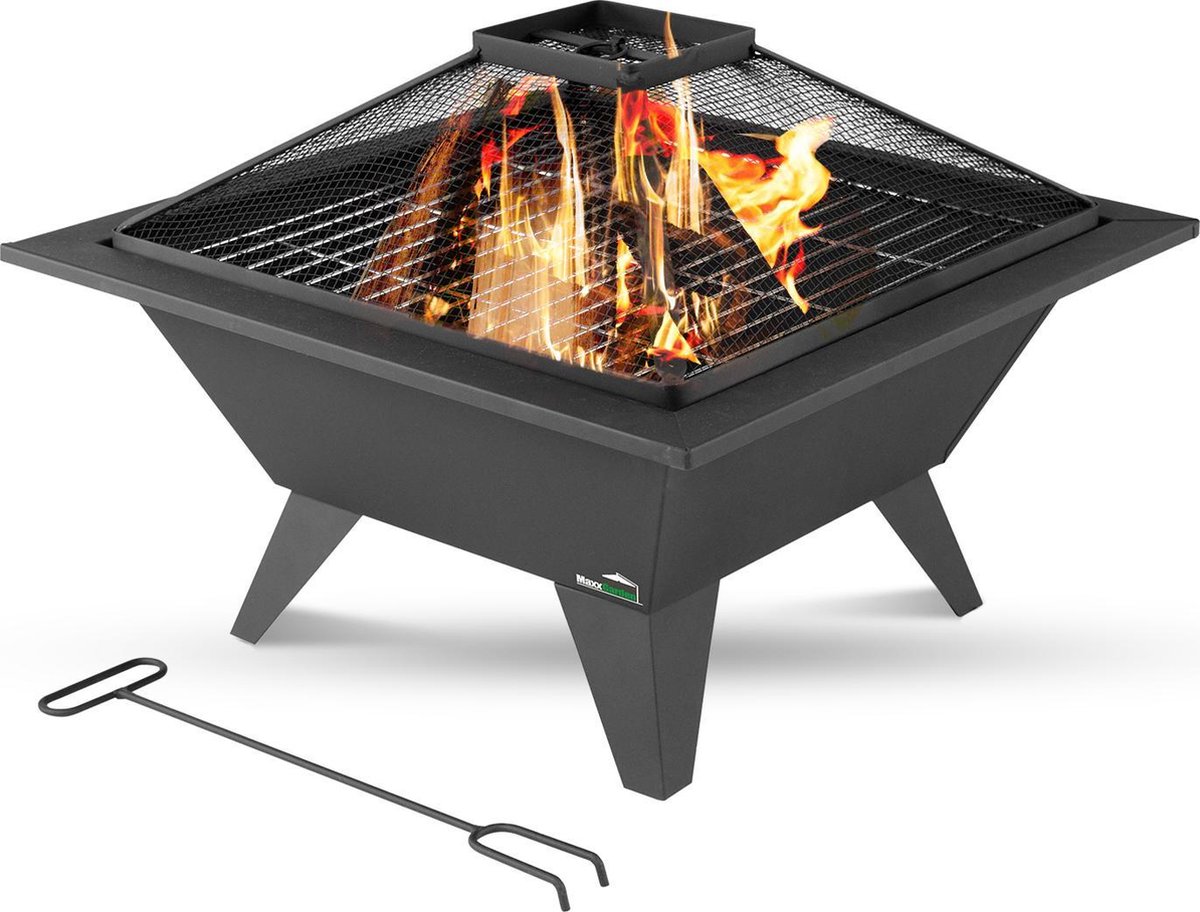 MaxxGarden Vuurschaal Hermes - Tuinhaard - Vuurkorf - BBQ  - Terrasverwarmer - Terrasverwarming - Sfeerhaard - Ø 53 cm