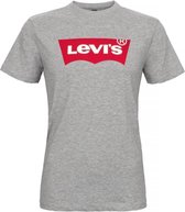 Levi's Housemarked - Heren t-shirt korte mouw - Ronde hals - Regular fit - 100% katoen - Grijs-rood - M