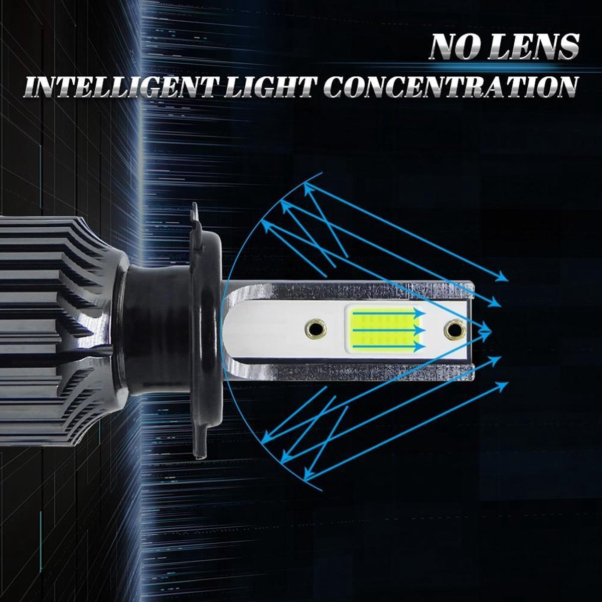 PNI Adventure F10 aluminium zaklamppakket met LED 6W, 500lm tot 200m