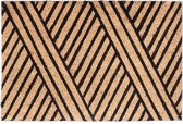 deurmat kokos - met strepen - 60 x 40 cm - antislip - modern - kokosvezels