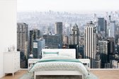 Papier peint Papier peint photo en vinyle - Skyline de New York le matin largeur 420 cm x hauteur 280 cm - Tirage photo sur papier peint (disponible en 7 tailles)