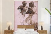 Behang - Fotobehang Two dancers - Kunstwerk van Edgar Degas - Breedte 180 cm x hoogte 280 cm