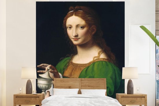Behang – Fotobehang Maria Magdalena – Leonardo da Vinci – Breedte 180 cm x hoogte 220 cm
