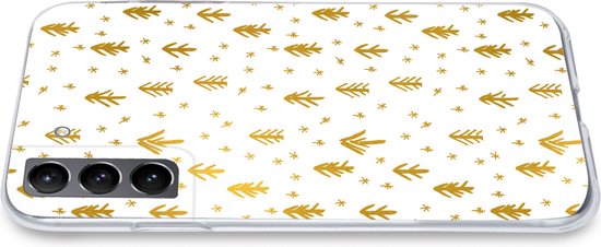 Coque Samsung Galaxy S21 - Branche de Pin - Noël - Or - Siliconen