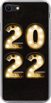 Geschikt voor iPhone SE 2020 hoesje - Oudejaarsavond - Nieuwjaar - 2022 - Siliconen Telefoonhoesje