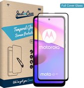 Motorola Moto E40 Screenprotector - Full Cover - Gehard glas - Transparant - Just in Case