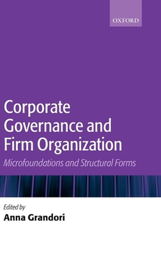 Corporate Governance and Firm Organization - cover