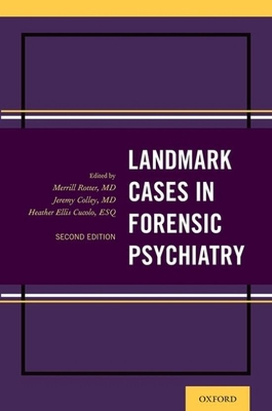 Landmark Papers In Landmark Cases in Forensic Psychiatry