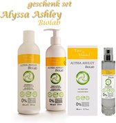 Alyssa Ashley BioLab -Tiare & Almond- geschenkset: Parfum, bodylotion en showergel