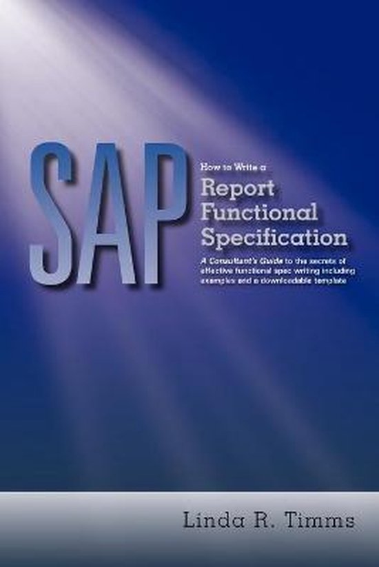 Sap: How to Write a Report Functional Specification