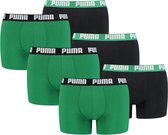 Puma Boxershorts Basic Amazon Green - 6-pack Puma Heren Boxershorts Groen & Zwart - Maat L