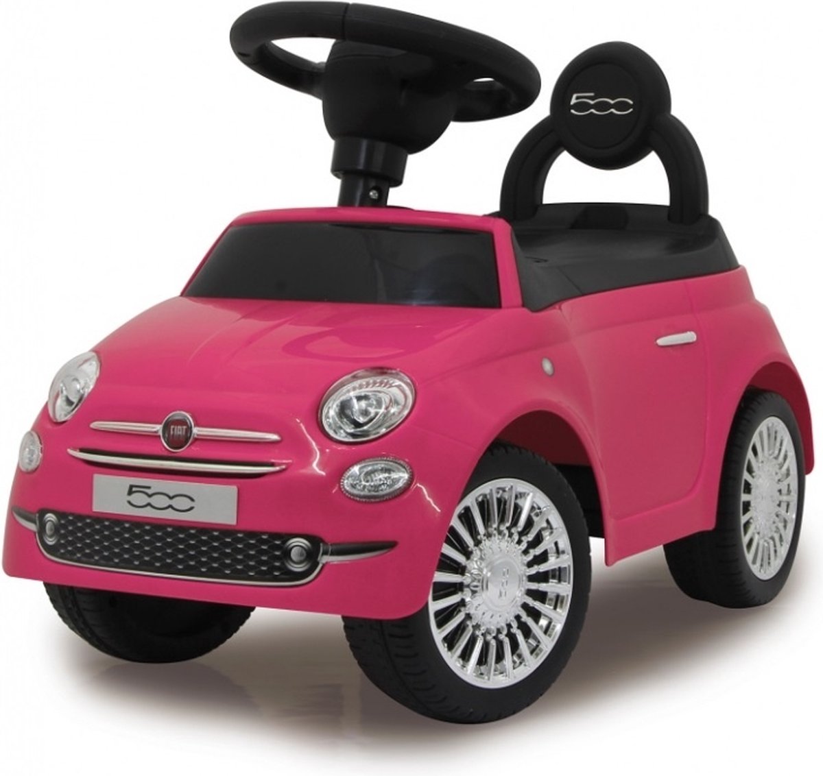 Jamara Loopauto - 460436 Fiat 500 Loop- en Duwauto - FIAT 500 - 60x27,5x38cm - Roze