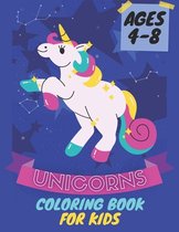 Unicorns Coloring Book For Kids Ages 4-8
