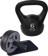 Tunturi - Fitness Set - Trainingswiel - Kettlebell 6 kg