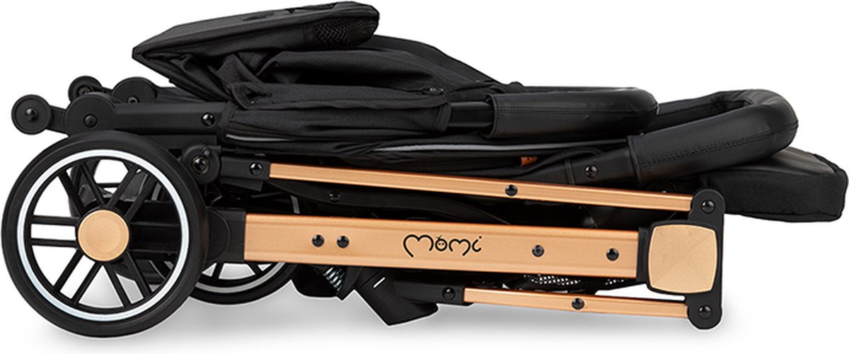 MoMi Wandelwagen Estelle - Zwart - afbeelding 3