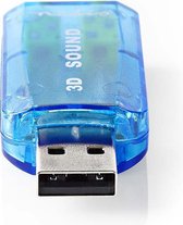 Nedis Geluidskaart - 5.1 - USB 2.0 - Microfoonaansluiting: 1x 3.5 mm - Headset-aansluiting: 3.5 mm Male